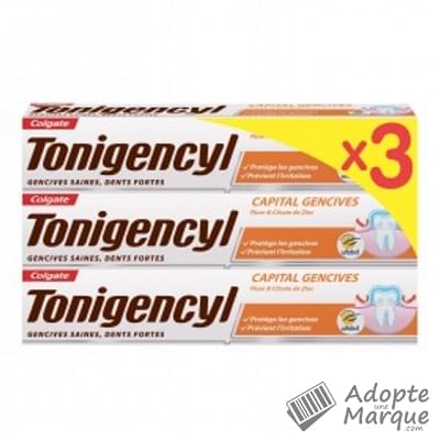 Colgate Dentifrice Tonigencyl® Capital Gencives Les 3 tubes de 75ML