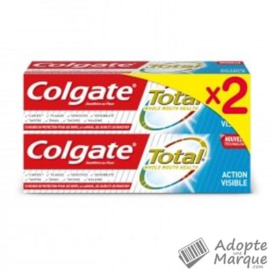 Colgate Dentifrice Total® Action Visible Les 2 tubes de 75ML