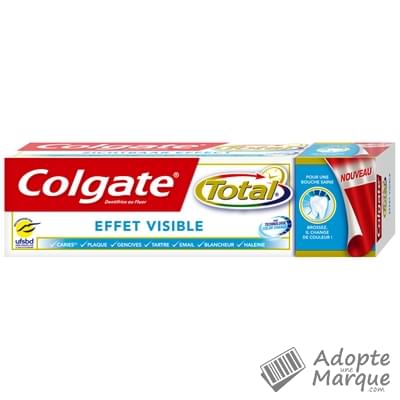 Colgate Dentifrice Total® Effet Visible Le tube de 75ML