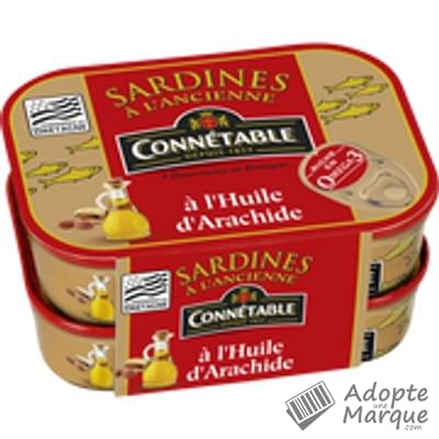 Connétable Sardines à l'huile d'arachide Les 2 conserves de 115G
