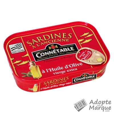 Connétable Sardines à l'huile d'olive vierge extra La conserve de 115G