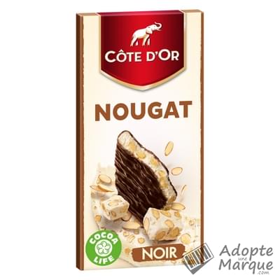 Côte d'Or Chocolat Fourré au Nougat La tablette de 130G