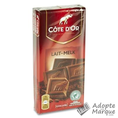 Côte d'Or Chocolat au lait Les 3 tablettes de 100G