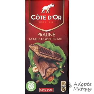 Côte d'Or Chocolat Praliné Double Noisettes La tablette de 200G