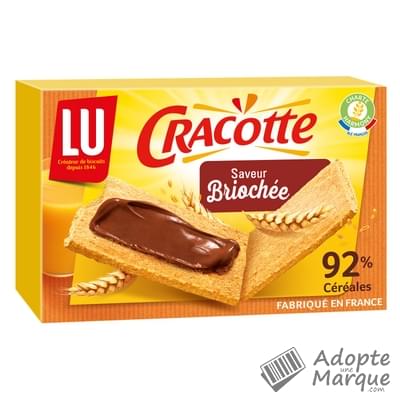 Cracotte Biscottes - Saveur briochée Le paquet de 240G