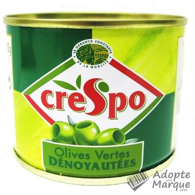 Crespo Olives Vertes Dénoyautées La conserve de 85G