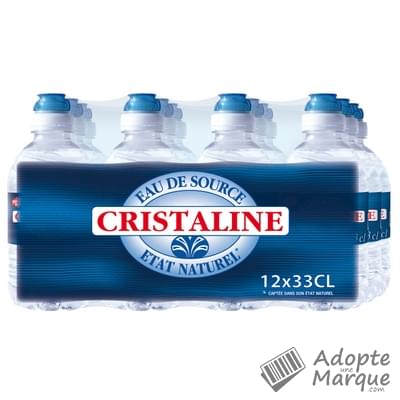 Cristaline Eau de source naturelle Les 12 bouteilles de 33CL
