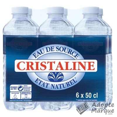 Cristaline Eau de source naturelle Les 6 bouteilles de 50CL