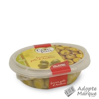 Croc'frais Olives farcies à la pâte d'Anchois La barquette de 200G