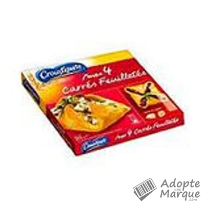 Croustipate Carrés de Pâte Feuilletée Le paquet de 4 carrés - 200G