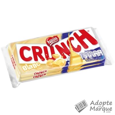 Crunch Chocolat Blanc & Céréales croustllantes Les 2 tablettes de 100G