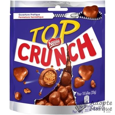Crunch Top Crunch - Billes au Chocolat au Lait Cœur Céréales Le sachet de 230G