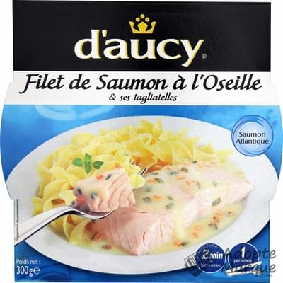 d'aucy Filet de Saumon Sauce Oseille & ses Tagliatelles La barquette de 300G