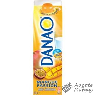 Danao Boisson lactée - Saveur Mangue-Passion La brique de 1L