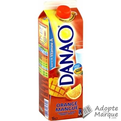 Danao Boisson lactée - Saveur Orange-Mangue La brique de 1L