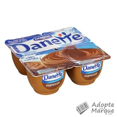 Danette Crème dessert saveur Expresso Les 4 pots de 125G