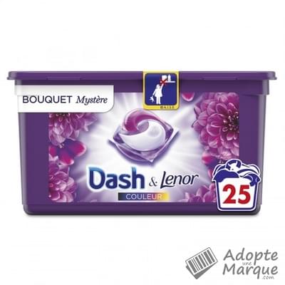 Dash 2en1 Lessive Dash 3en1 PODS Collection Bouquet mystère La boîte de 25 doses