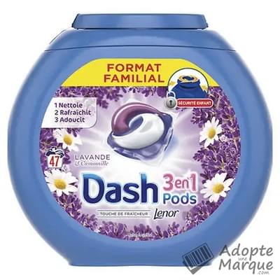 Dash 2en1 Lessive Dash 3en1 PODS Lavande & Camomille La boîte de 47 doses