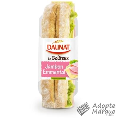 Daunat Sandwich Baguette Le Goûteux - Jambon Emmental Le sandwich de 220G