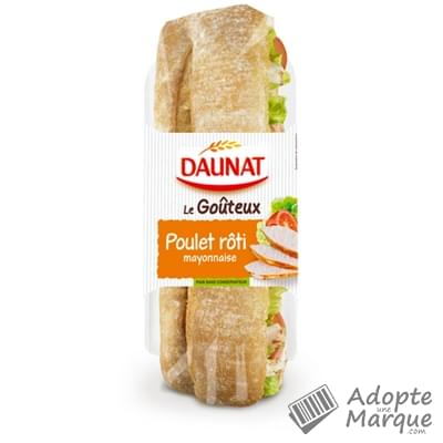 Daunat Sandwich Baguette Le Goûteux - Poulet rôti & Mayonnaise Le sandwich de 220G