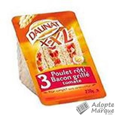 Daunat Sandwich Club XXL - Poulet & Bacon Les 3 sandwichs - 230G