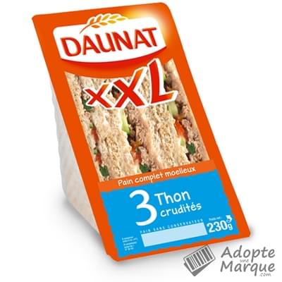 Daunat Sandwich Club XXL - Thon & Crudités Les 3 sandwichs - 230G
