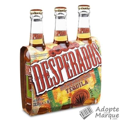 Desperados Original - Bière aromatisée Tequila - 5,9% vol. Les 3 bouteilles de 33CL