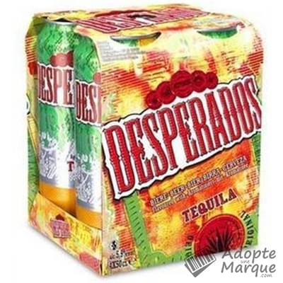 Desperados Original - Bière aromatisée Tequila - 5,9% vol. Les 4 canettes de 50CL