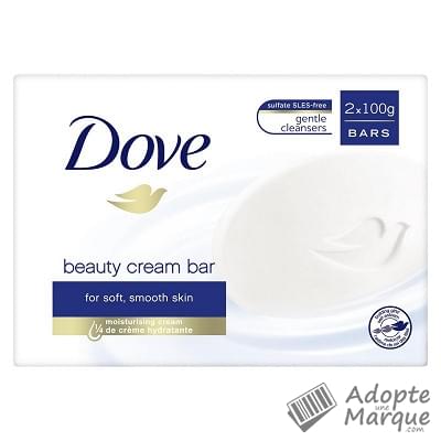 Dove Savon Original Beauty Cream Bar Les 2 pains de toilette de 100G