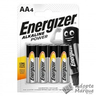Duracell Pile AA - Energizer Le paquet de 4 piles