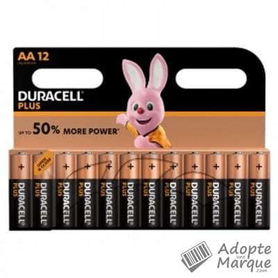 Duracell Pile AA - Plus Power Le paquet de 12 piles