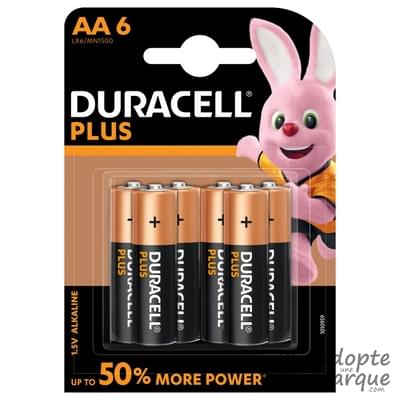 Duracell Pile AA - Plus Power Le paquet de 6 piles
