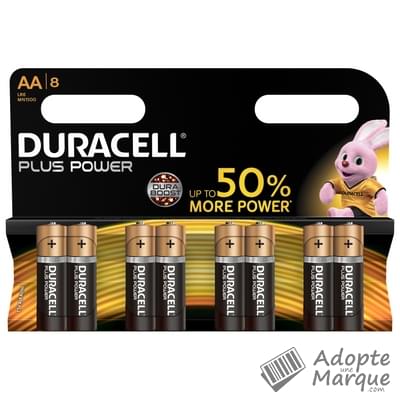 Duracell Pile AA - Plus Power Le paquet de 8 piles