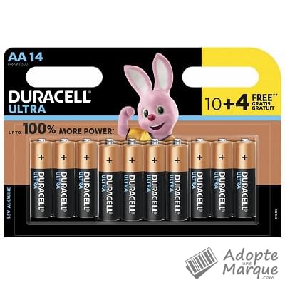 Duracell Pile AA - Ultra Power Le paquet de 14 piles