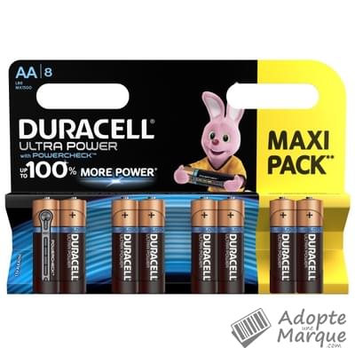 Duracell Pile AA - Ultra Power Le paquet de 8 piles