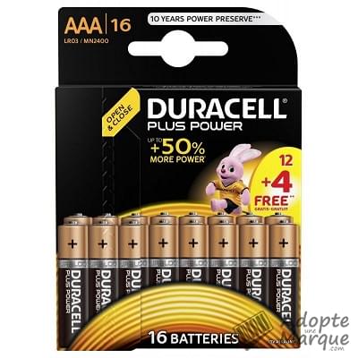 Duracell Pile AAA - Plus Power Le paquet de 16 piles