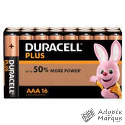Duracell Pile AAA - Plus Power Le paquet de 16 piles