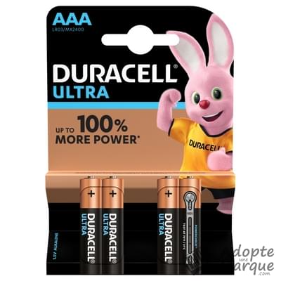 Duracell Pile AAA - Ultra Power Le paquet de 4 piles