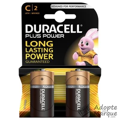 Duracell Pile C - Plus power Le paquet de 2 piles