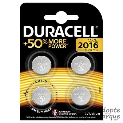 Duracell Pile CR2016 Le paquet de 4 piles