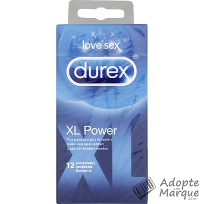 Durex Préservatifs XL Power La boîte de 12 préservatifs