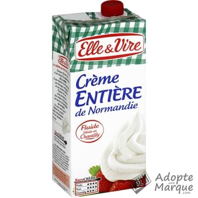 Elle & Vire Crème Entière de Normandie 30%MG La brique de 1L