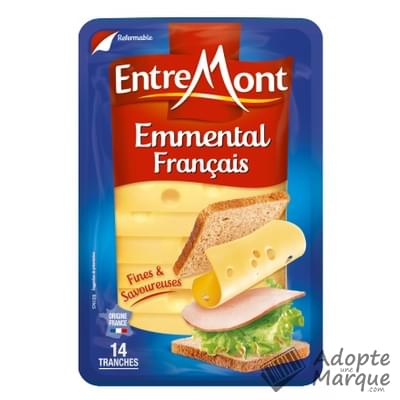 Entremont Fromage en tranches - Emmental français Le paquet de 14 tranches - 150G