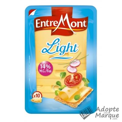 Entremont Fromage en tranches - Light Le paquet de 10 tranches - 150G