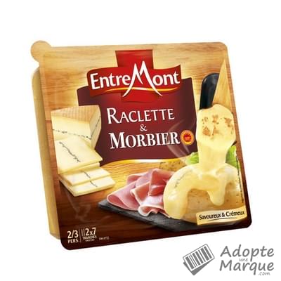Entremont Raclette Nature & Morbier La barquette de 350G