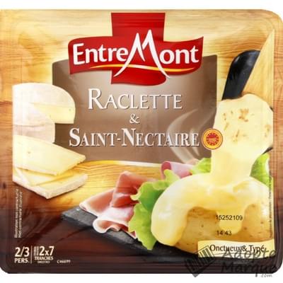 Entremont Raclette Nature & Saint Nectaire La barquette de 350G