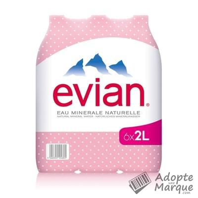Evian Eau minérale naturelle Les 6 bouteilles de 2L