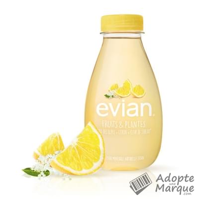 Evian Eau minérale naturelle arômatisée Citron & Fleur de Sureau La bouteille de 37CL