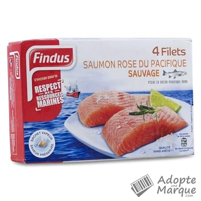 Findus Filets de Saumon Rose du Pacifique Sauvage La boîte de 4 filets - 400G