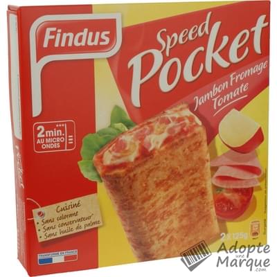 Findus Speed Pocket Jambon Fromage Les 2 unités de 125G